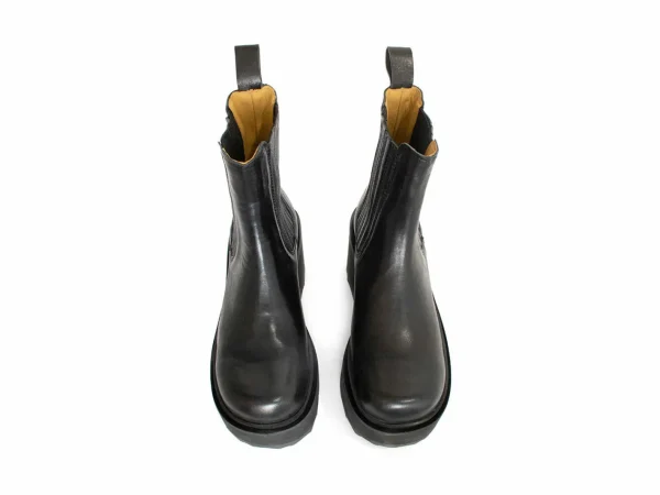 Women's^Fluevog Shoes Nerds | Platform Chelsea Boot Black