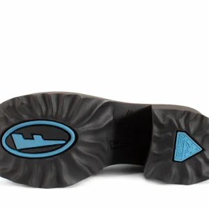Women's^Fluevog Shoes Nerds | Platform Chelsea Boot Blue Graffiti