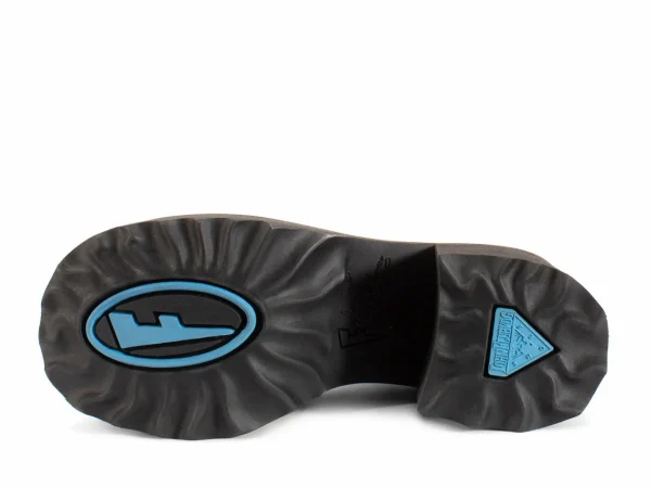 Women's^Fluevog Shoes Nerds | Platform Chelsea Boot Blue Graffiti
