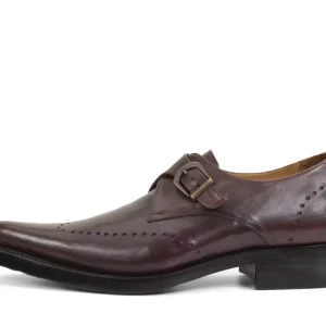 Men's^Fluevog Shoes Nordfjord | Single Monk Strap Shoe Brown