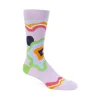 Men's^Fluevog Shoes Pan Vog Socks | Pattern Sock Purple/Multi