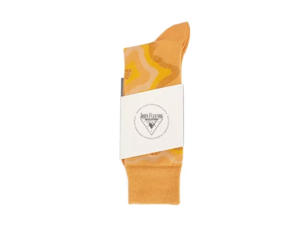 Accessories^Fluevog Shoes Pan Vog Socks | Pattern Sock Orange