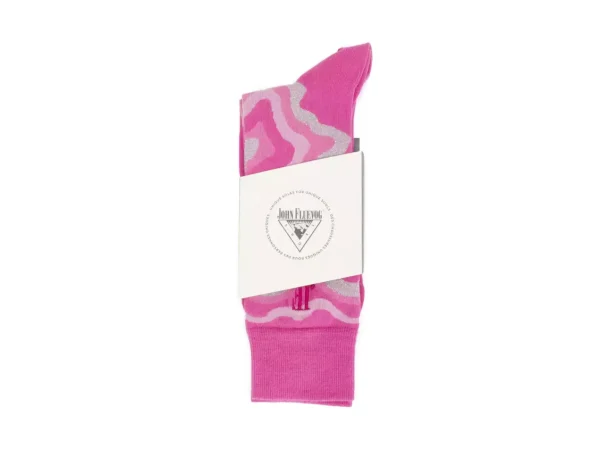 Accessories^Fluevog Shoes Pan Vog Socks | Pattern Sock Pink