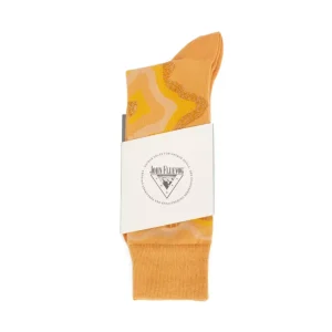 Men's^Fluevog Shoes Pan Vog Socks | Pattern Sock Orange