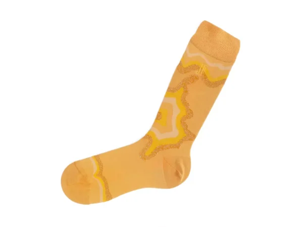 Accessories^Fluevog Shoes Pan Vog Socks | Pattern Sock Orange