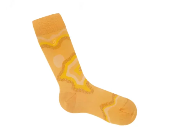 Accessories^Fluevog Shoes Pan Vog Socks | Pattern Sock Orange
