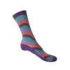 Accessories^Fluevog Shoes Peggy-Sue Vog Socks | Wave Patterned Sock Purple/Green