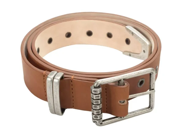 Men's^Fluevog Shoes Percivale Belt | Casual Leather Belt Brown