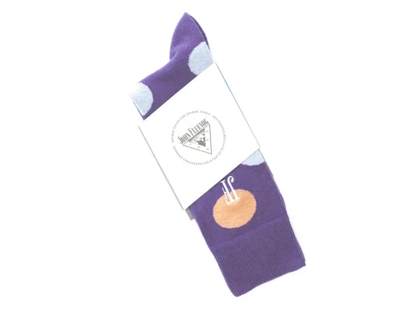 Accessories^Fluevog Shoes Pipo Vog Socks | Polka Dot Sock Purple