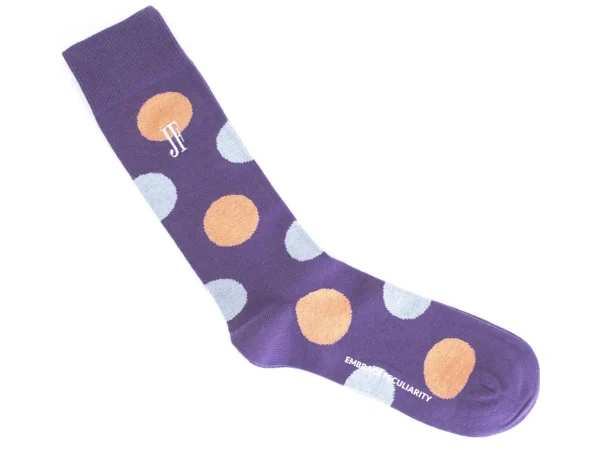 Accessories^Fluevog Shoes Pipo Vog Socks | Polka Dot Sock Purple