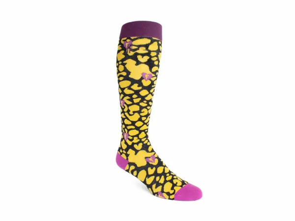 Accessories^Fluevog Shoes Pippin Vog Socks | Knee High Pattern Sock Yellow/Black