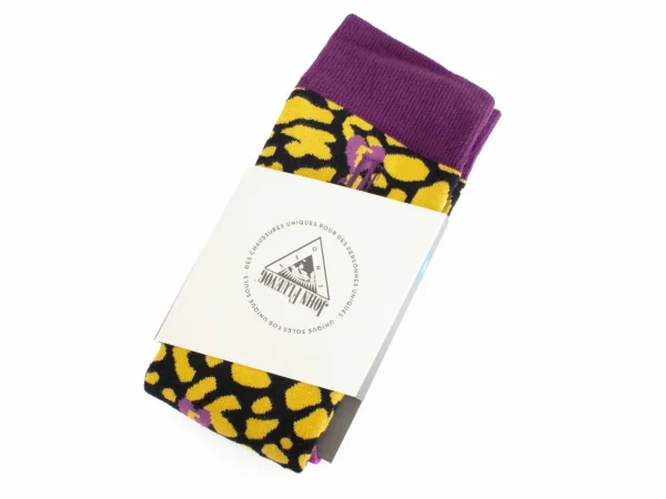 Accessories^Fluevog Shoes Pippin Vog Socks | Knee High Pattern Sock Yellow/Black