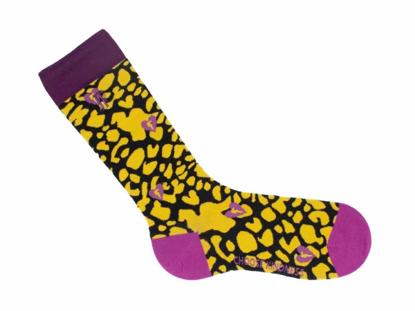 Accessories^Fluevog Shoes Pippin Vog Socks | Knee High Pattern Sock Yellow/Black