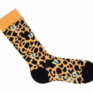 Accessories^Fluevog Shoes Pippin Vog Socks | Knee High Pattern Sock Orange/Black