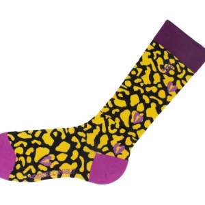 Accessories^Fluevog Shoes Pippin Vog Socks | Knee High Pattern Sock Yellow/Black