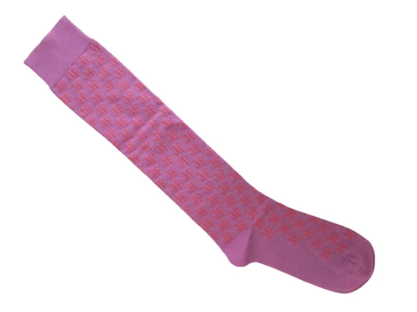 Accessories^Fluevog Shoes Qwerty Vog Socks | Jf Monogram Sock Pink