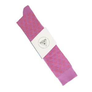 Accessories^Fluevog Shoes Qwerty Vog Socks | Jf Monogram Sock Pink