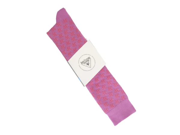 Accessories^Fluevog Shoes Qwerty Vog Socks | Jf Monogram Sock Pink