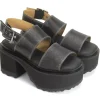 Women's^Fluevog Shoes Razzle | Platform Sandal Black