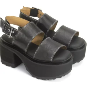 Women's^Fluevog Shoes Razzle | Platform Sandal Black