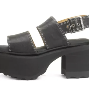 Women's^Fluevog Shoes Razzle | Platform Sandal Black