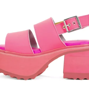 Women's^Fluevog Shoes Razzle | Platform Sandal Pink