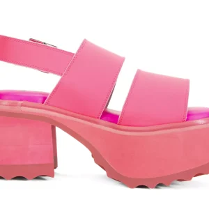 Women's^Fluevog Shoes Razzle | Platform Sandal Pink