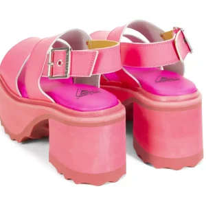 Women's^Fluevog Shoes Razzle | Platform Sandal Pink