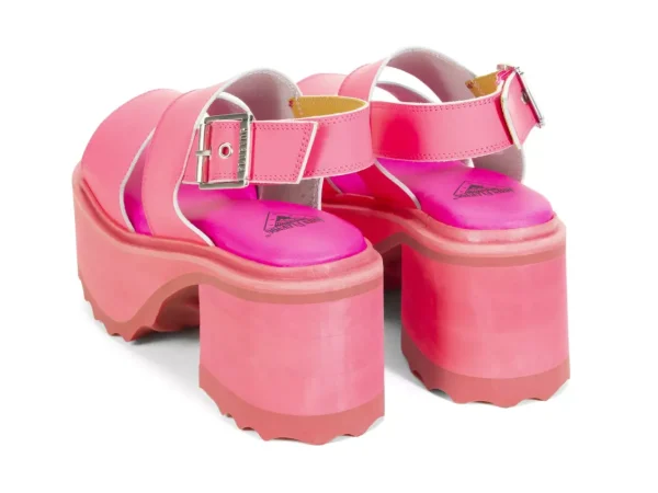 Women's^Fluevog Shoes Razzle | Platform Sandal Pink