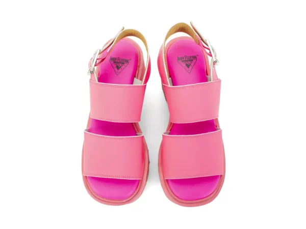 Women's^Fluevog Shoes Razzle | Platform Sandal Pink