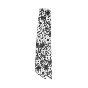 Accessories^Fluevog Shoes Rebel Petal Scarf | Floral Tie Scarf Black/White