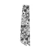 Men's^Fluevog Shoes Rebel Petal Scarf | Floral Tie Scarf Black/White