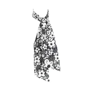 Accessories^Fluevog Shoes Rebel Petal Scarf | Floral Tie Scarf Black/White