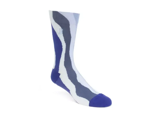 Accessories^Fluevog Shoes Rogue Vog Socks | Colourful Wiggle Sock Blue Combo