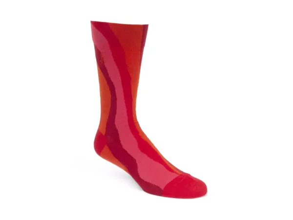 Accessories^Fluevog Shoes Rogue Vog Socks | Colourful Wiggle Sock Red Combo