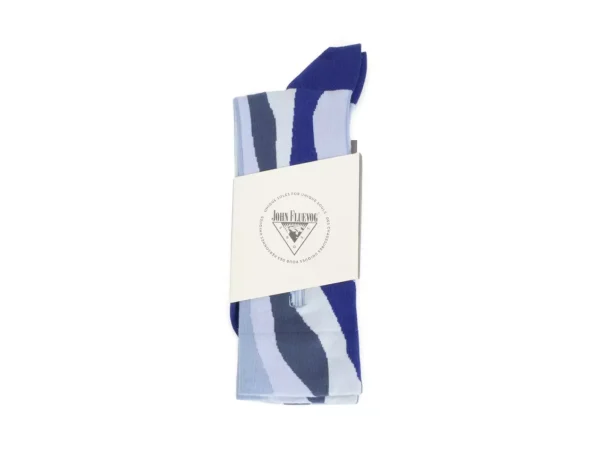 Accessories^Fluevog Shoes Rogue Vog Socks | Colourful Wiggle Sock Blue Combo