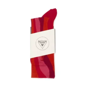 Accessories^Fluevog Shoes Rogue Vog Socks | Colourful Wiggle Sock Red Combo
