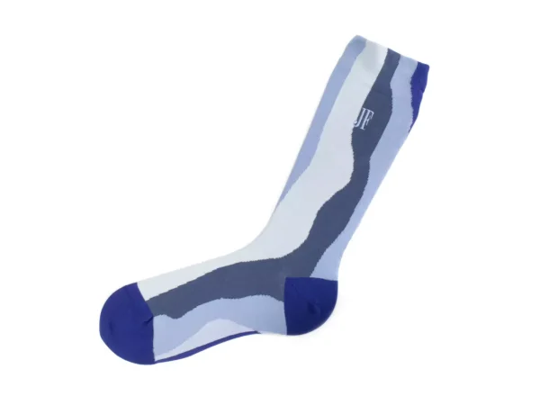 Accessories^Fluevog Shoes Rogue Vog Socks | Colourful Wiggle Sock Blue Combo