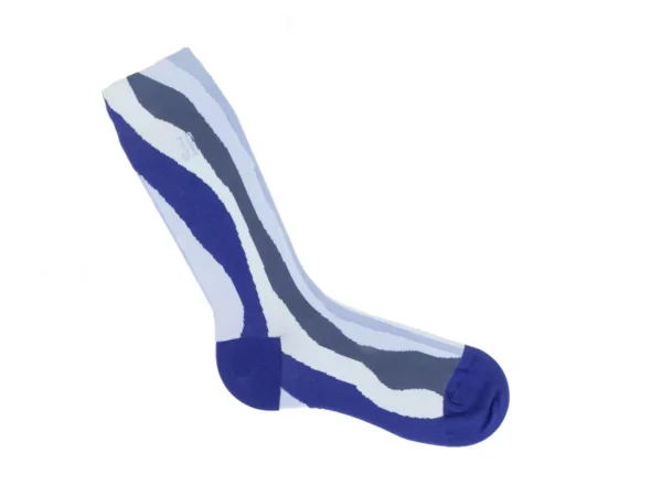 Accessories^Fluevog Shoes Rogue Vog Socks | Colourful Wiggle Sock Blue Combo