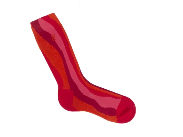 Accessories^Fluevog Shoes Rogue Vog Socks | Colourful Wiggle Sock Red Combo