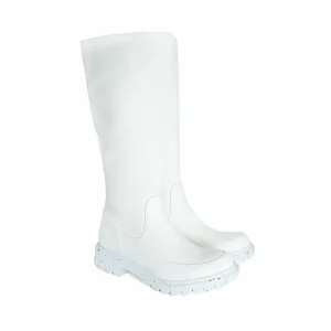 Men's^Fluevog Shoes Samedi | Tall Zip-Up Boot White