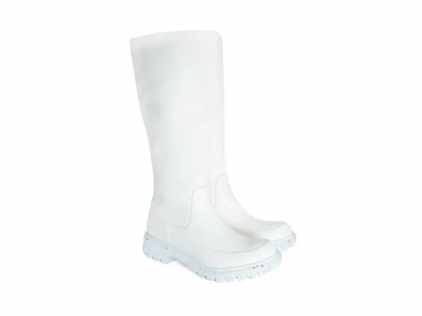 Men's^Fluevog Shoes Samedi | Tall Zip-Up Boot White