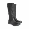 Women's^Fluevog Shoes Samedi | Tall Zip-Up Boot Black