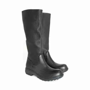 Women's^Fluevog Shoes Samedi | Tall Zip-Up Boot Black