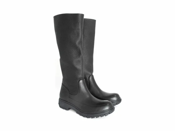Women's^Fluevog Shoes Samedi | Tall Zip-Up Boot Black