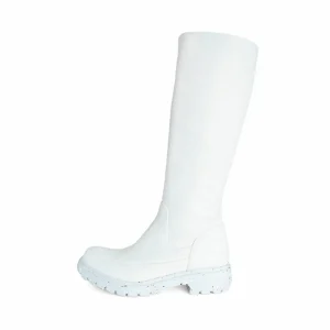 Men's^Fluevog Shoes Samedi | Tall Zip-Up Boot White