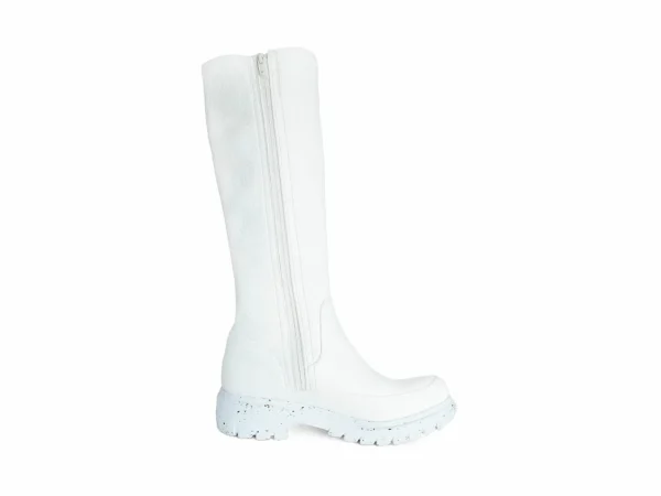 Men's^Fluevog Shoes Samedi | Tall Zip-Up Boot White
