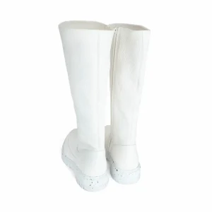 Men's^Fluevog Shoes Samedi | Tall Zip-Up Boot White