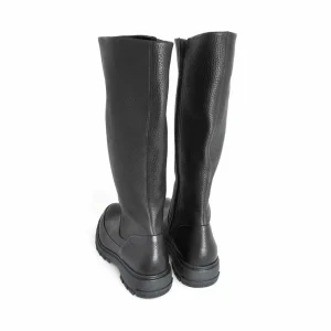 Women's^Fluevog Shoes Samedi | Tall Zip-Up Boot Black