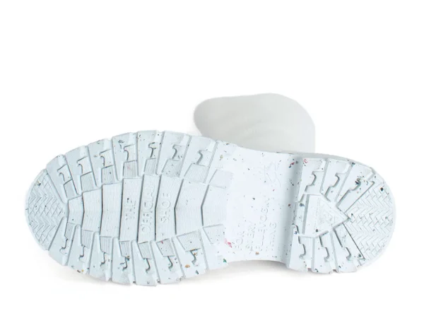 Men's^Fluevog Shoes Samedi | Tall Zip-Up Boot White